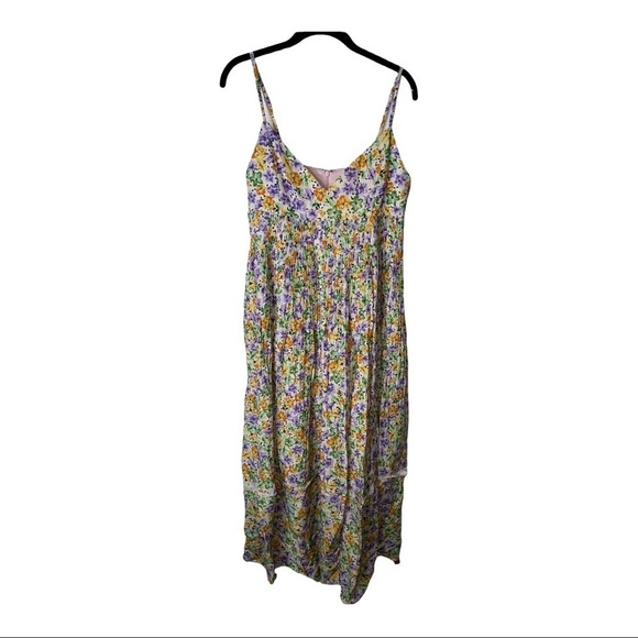 NWT NICHOLAS Susan Maxi Dress in Whistledown Floral Yellow Multi Size US 8 - Picture 9 of 15